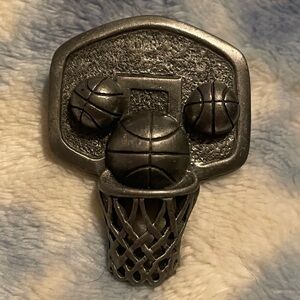 Vintage Basketball Hoop Pin & Earrings